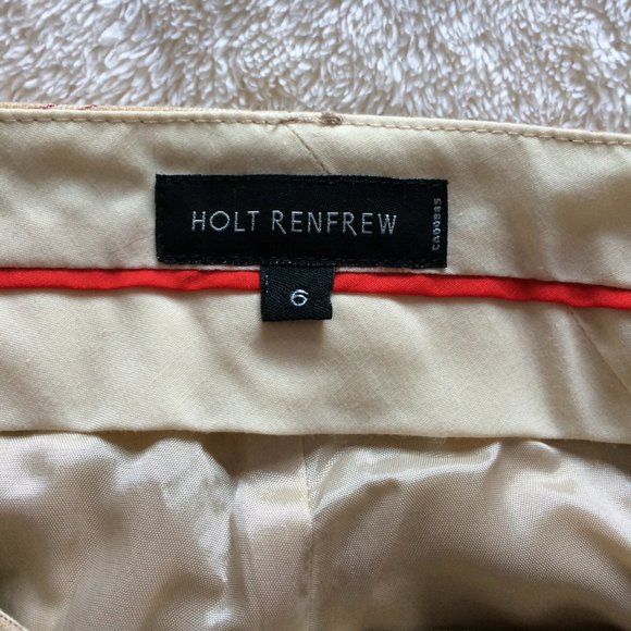 Holt Renfrew wool blend tailored short size 6 - Picture 3 of 4